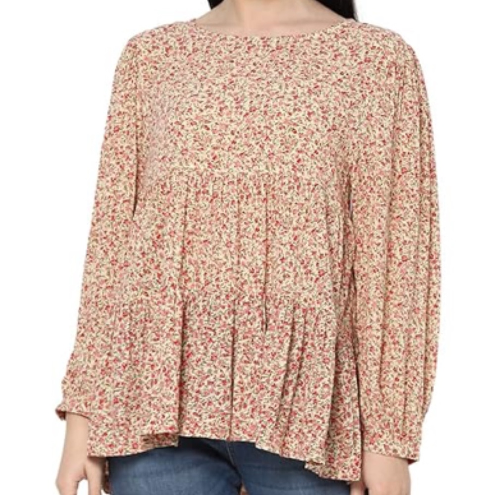 American Eagle Floral Swing Top